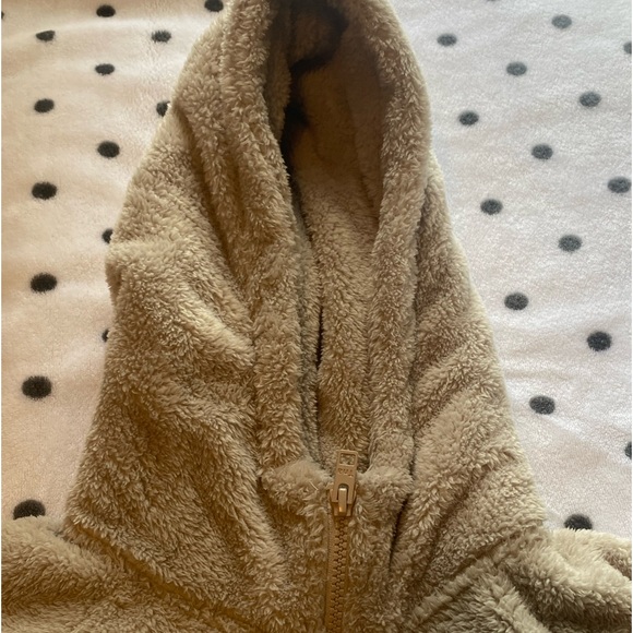 Tan TNA fluffy zip up sweater in a size small. - Picture 5 of 5